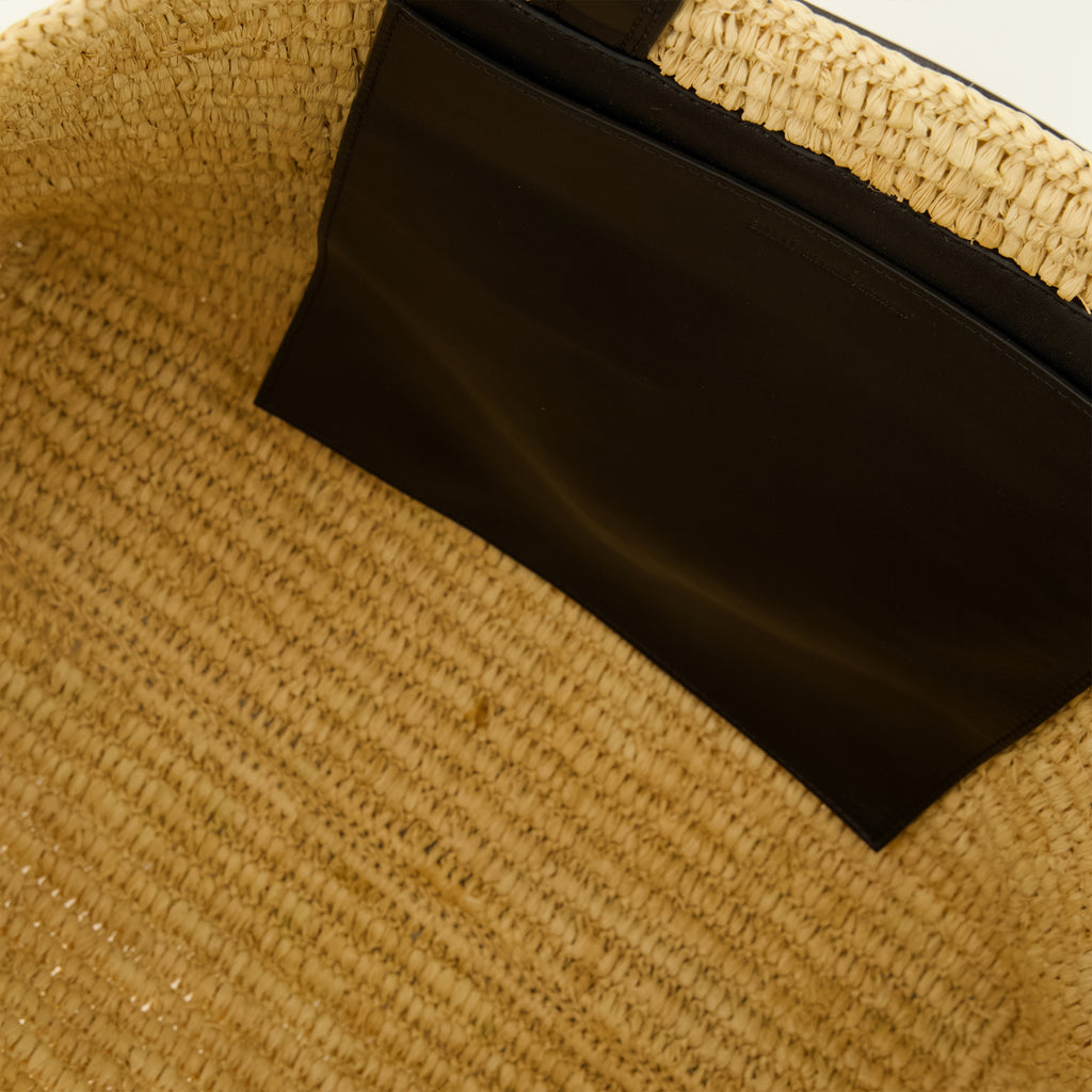 Sacs cabas Sac cabas en raphia beige Ami PARIS Beige Unisexe
