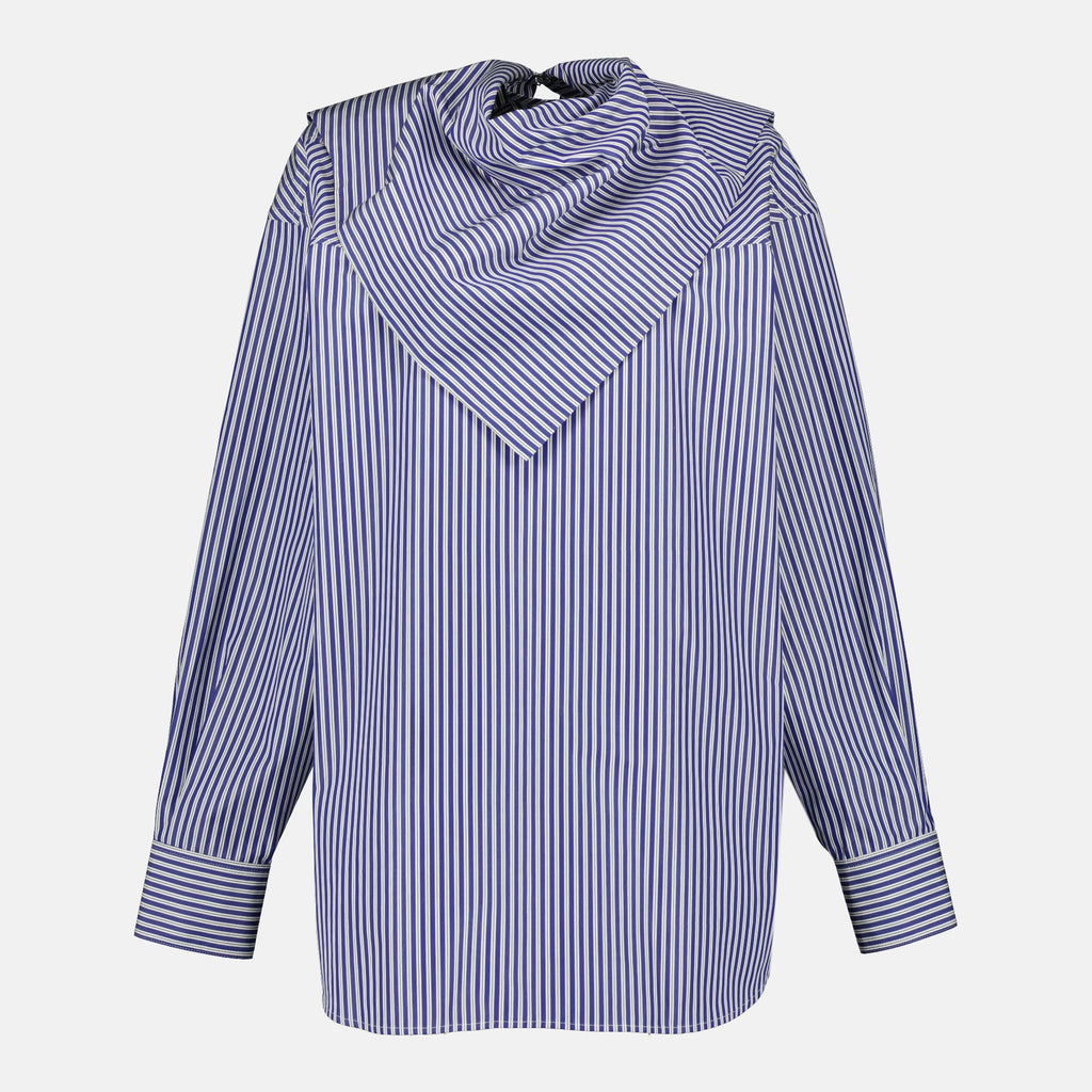 Chemises Blouse à rayures bleu marine Ami PARIS Bleu Unisexe