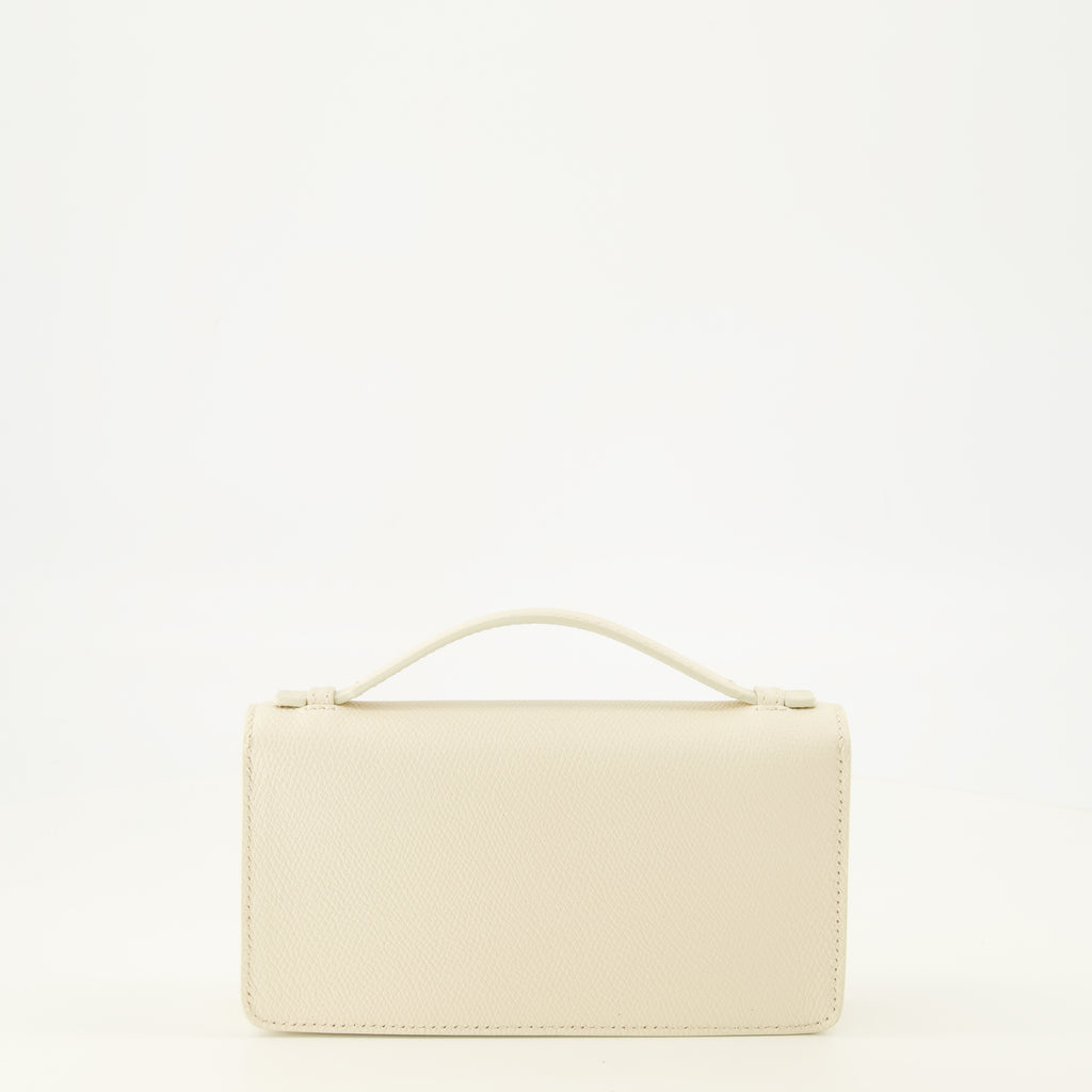 Petite maroquinerie VLogo Chain Wallet in White Leather Valentino Garavani Blanc Femme