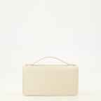 Petite maroquinerie VLogo Kettenbörse aus weißem Leder Valentino Garavani Blanc Femme