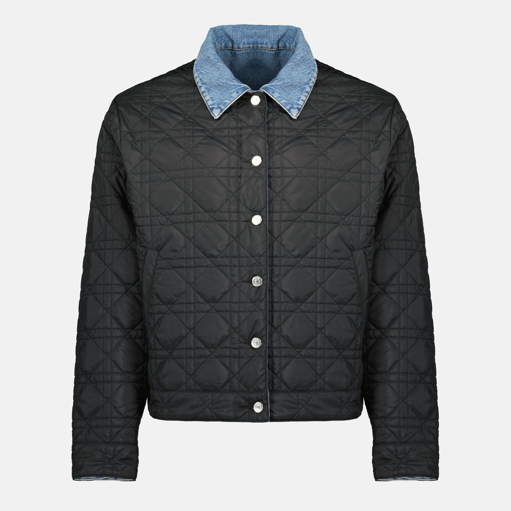 Vestes Veste en jean réversible Cannage Dior Bleu Homme