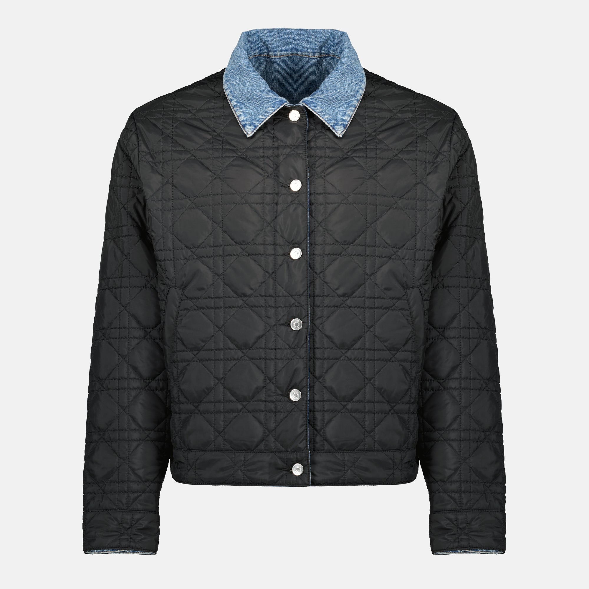 Vestes Veste en jean réversible Cannage Dior Bleu Homme