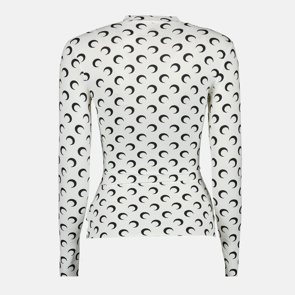 Bild des Damen Top Jersey Moon Artikels von Marine Serre - Herbst-Winter Saison 2025 - Detailansicht_2