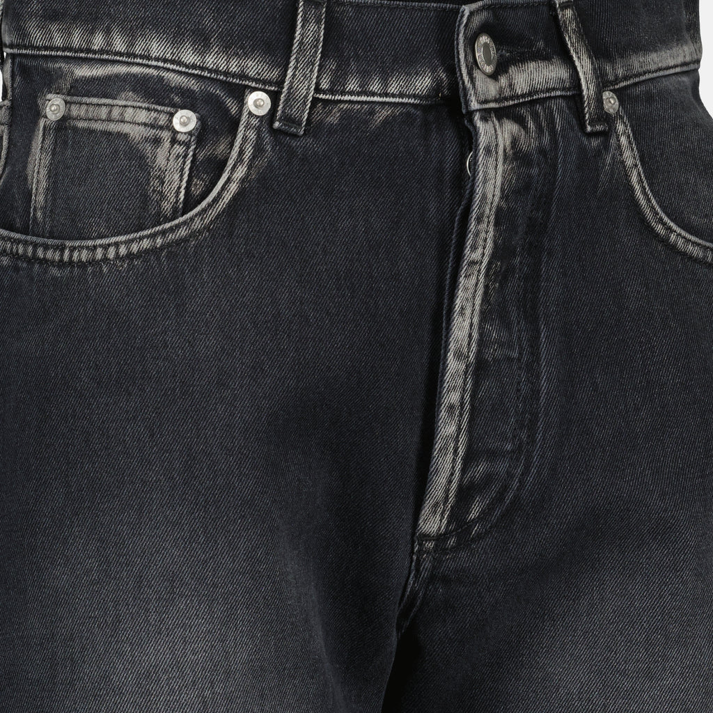 모스키노 여성용 검정 찢어진 청바지 이미지 - 2025 가을-겨울 시즌 - 상세 보기_1