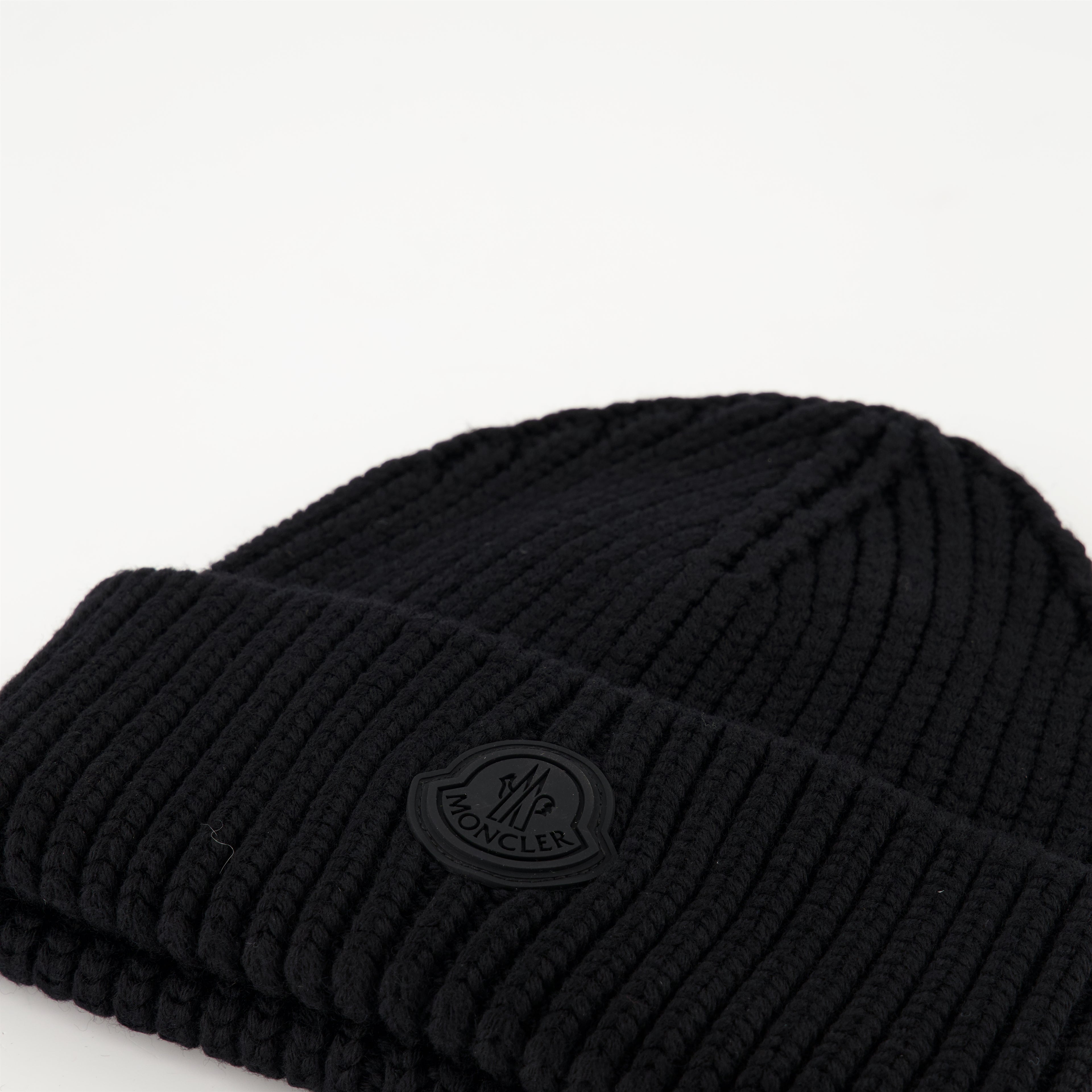 모자, 캡 및 비니 Bonnet en laine Moncler 검은색 Homme