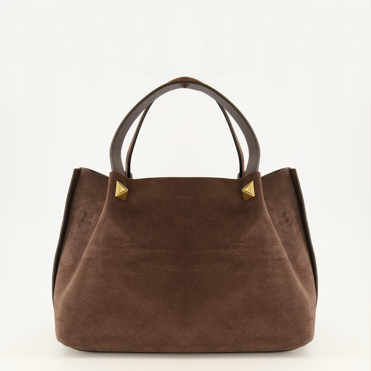 Sacs cabas Petit cabas en daim marron Valentino Garavani Marron Femme