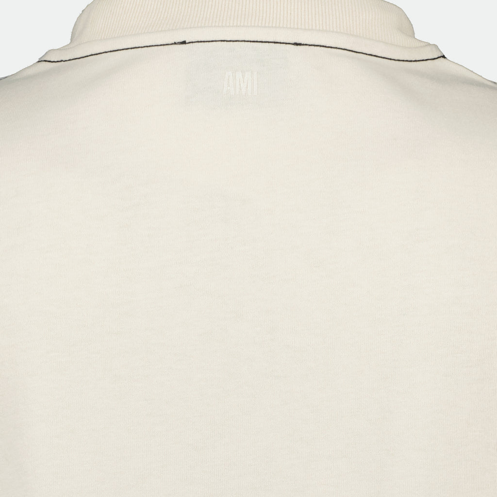 T-shirt T-Shirt Signature Ami Ami PARIS Beige Homme