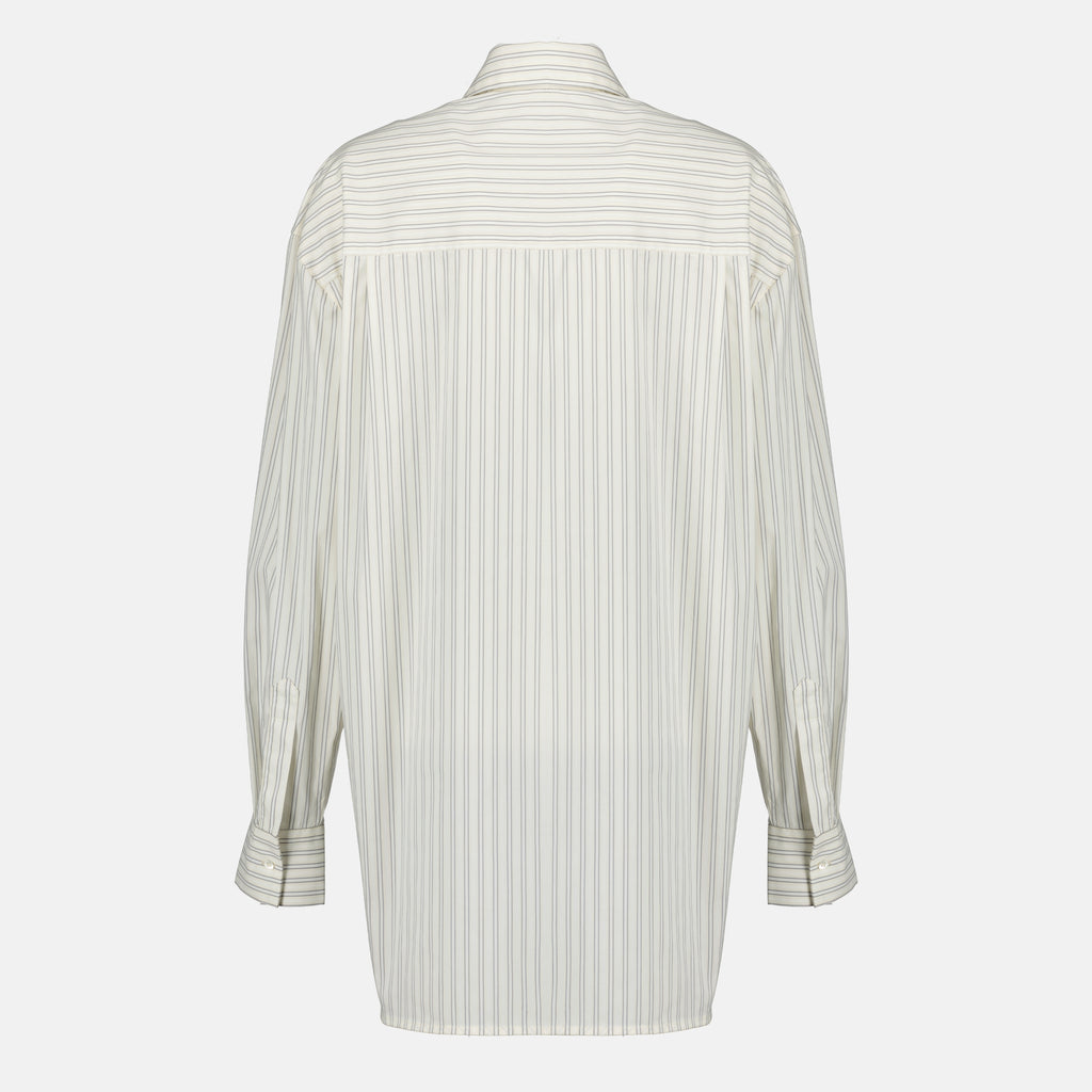 Chemises Camisa Listrada Oversized Iro Beige Femme