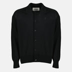 Chemises Cardigan en laine noir Ami PARIS Noir Homme