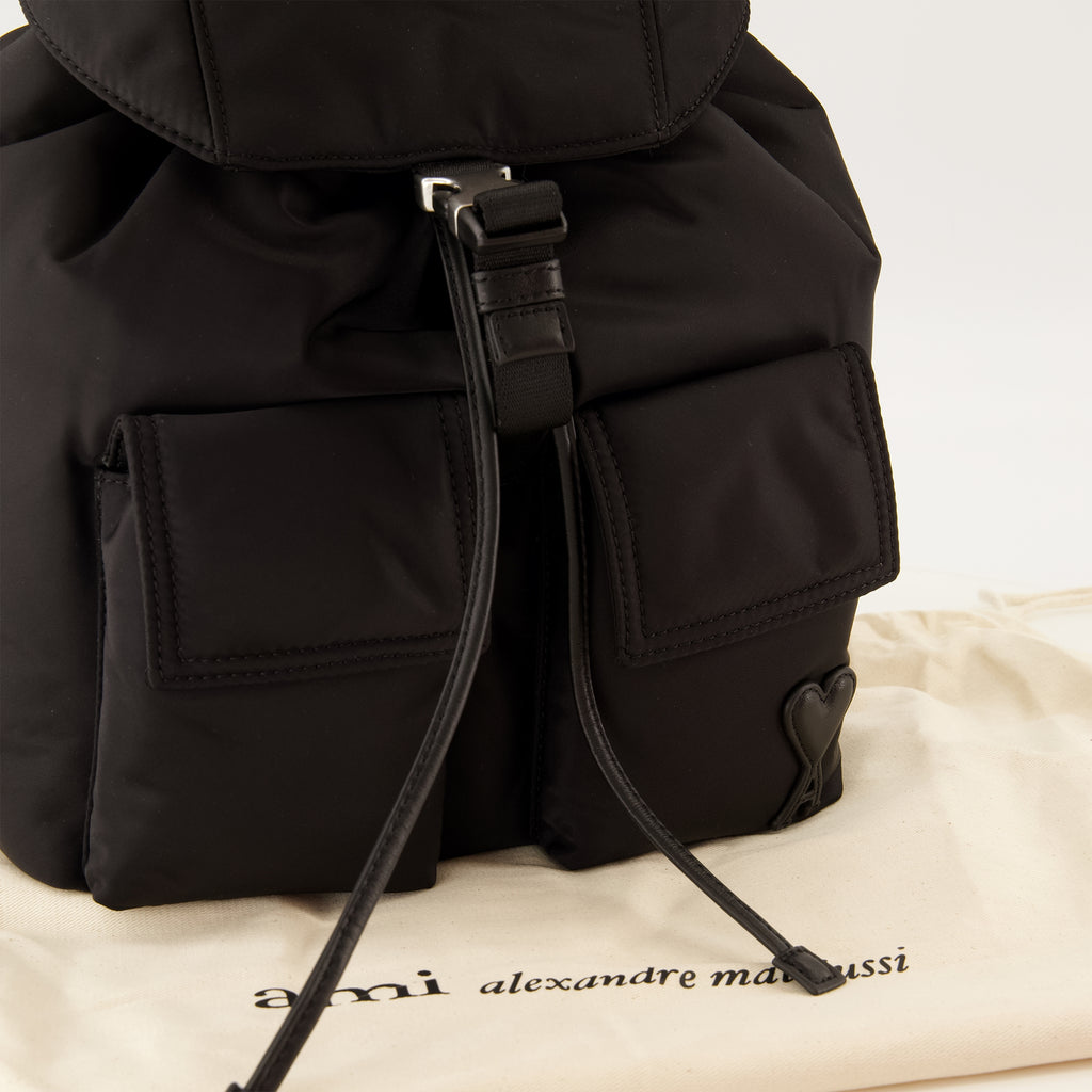 Sacs à dos Kleiner schwarzer Marcel Rucksack Ami PARIS Noir Unisexe