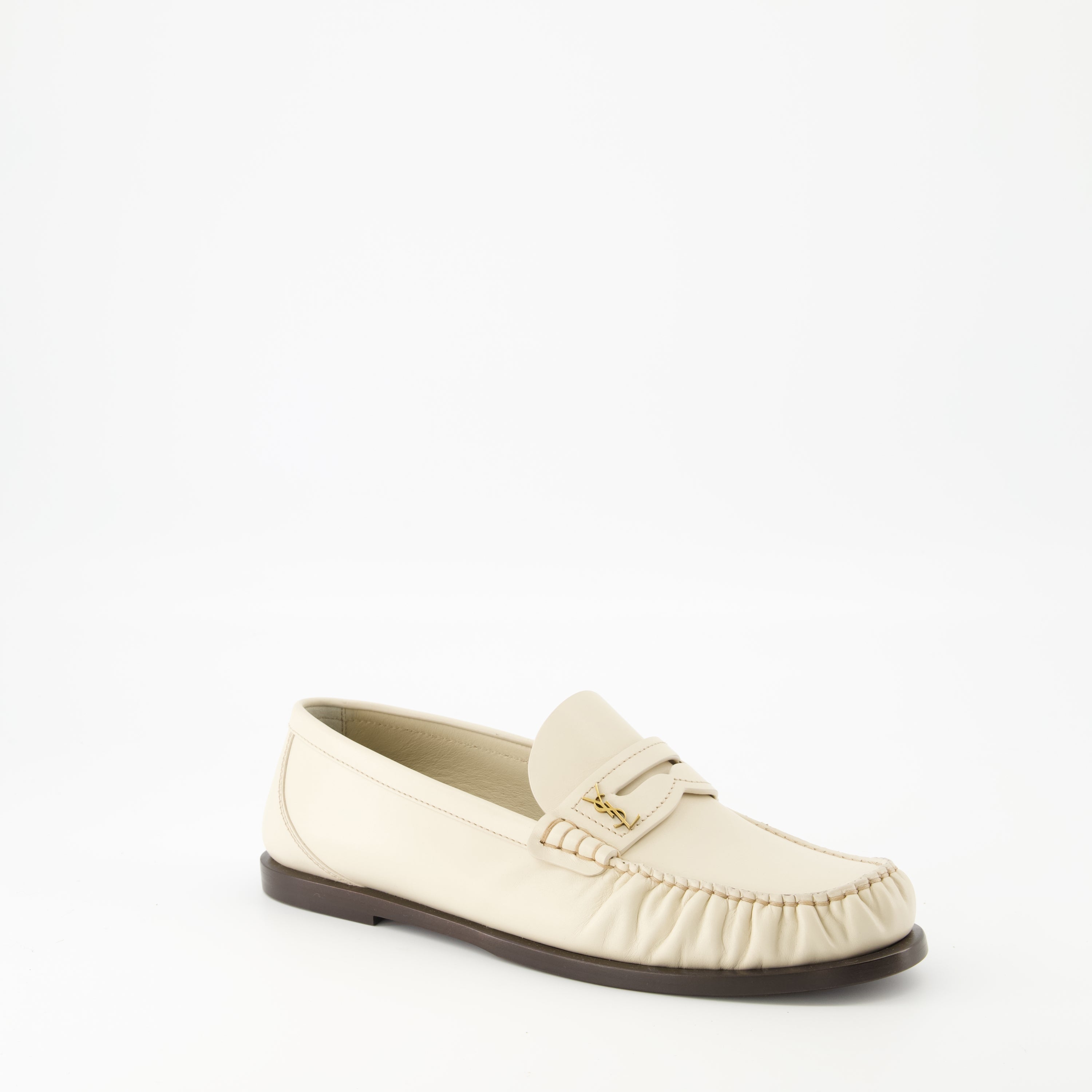 Loafers Laurent Loafers Saint Laurent White Women