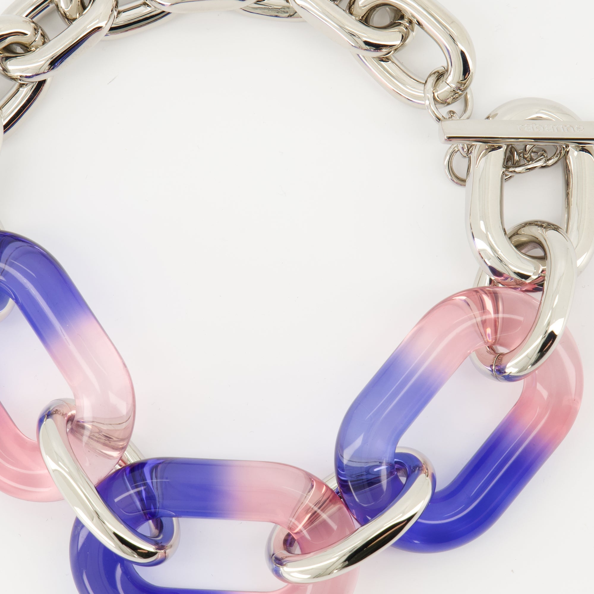 Bijoux Collier XL Link Rabanne Argenté Femme