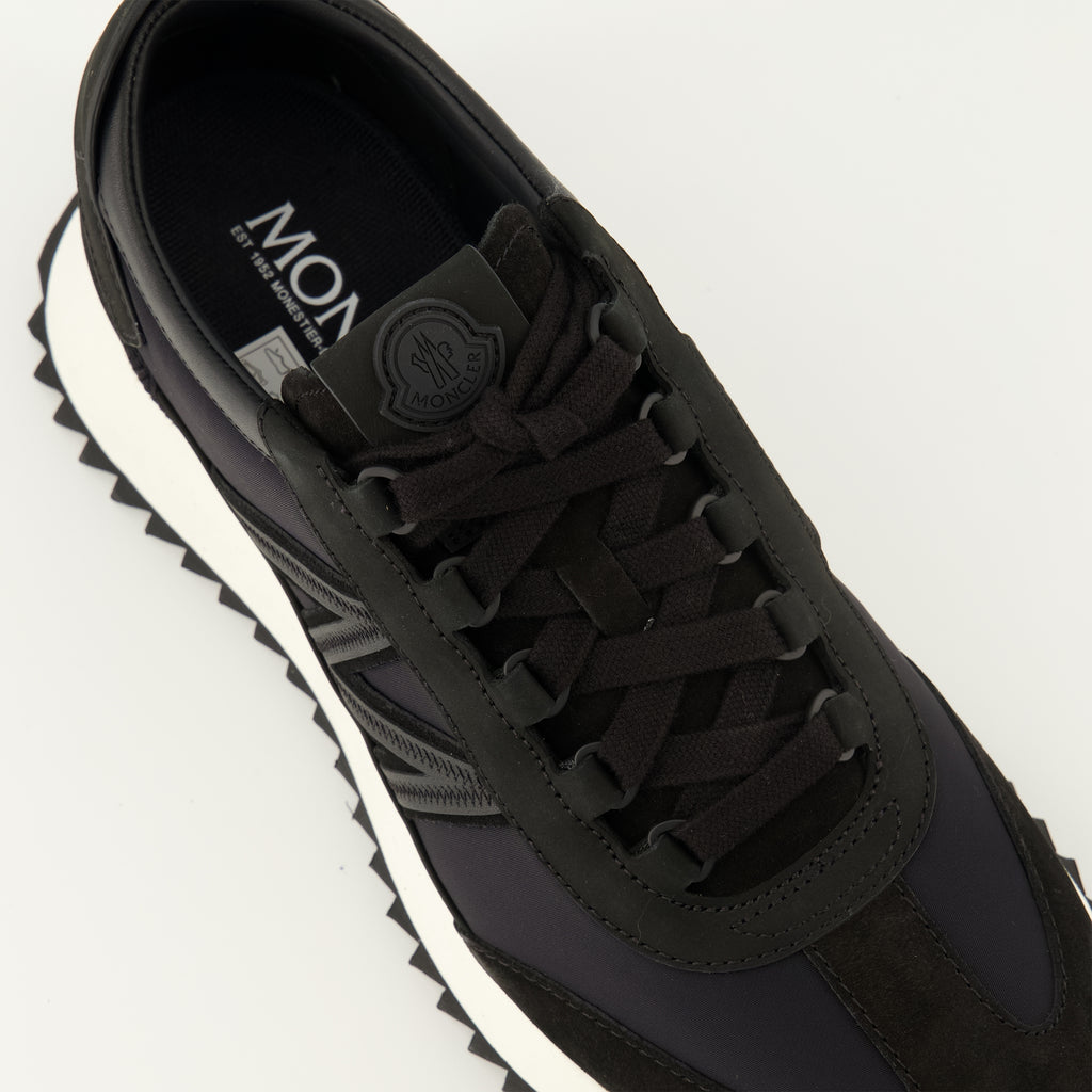 Image of the Moncler Men's Pacey 2 Black Sneakers - Spring-Summer 2026 Season - Top Detailed View