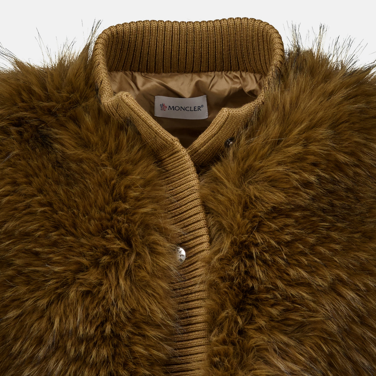 Vestes Ärmellose Woll-Pufferjacke Moncler Marron Femme