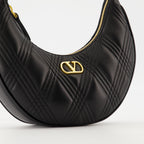 Sacs à main et épaule Mini Hobo Quiltie 67 Bag Valentino Garavani Noir Femme