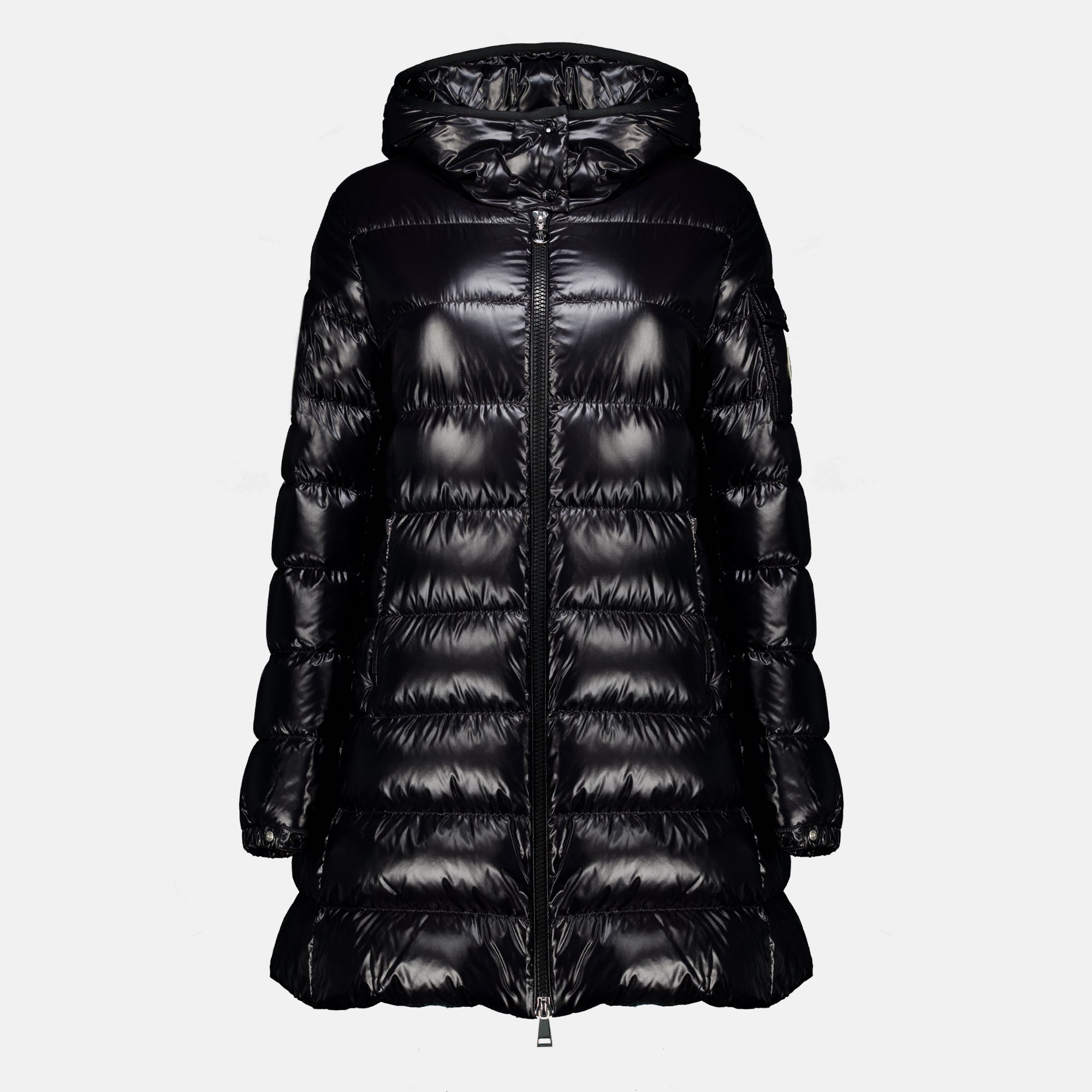 Manteaux Courcelles Mid-Length Down Jacket Moncler Noir Femme
