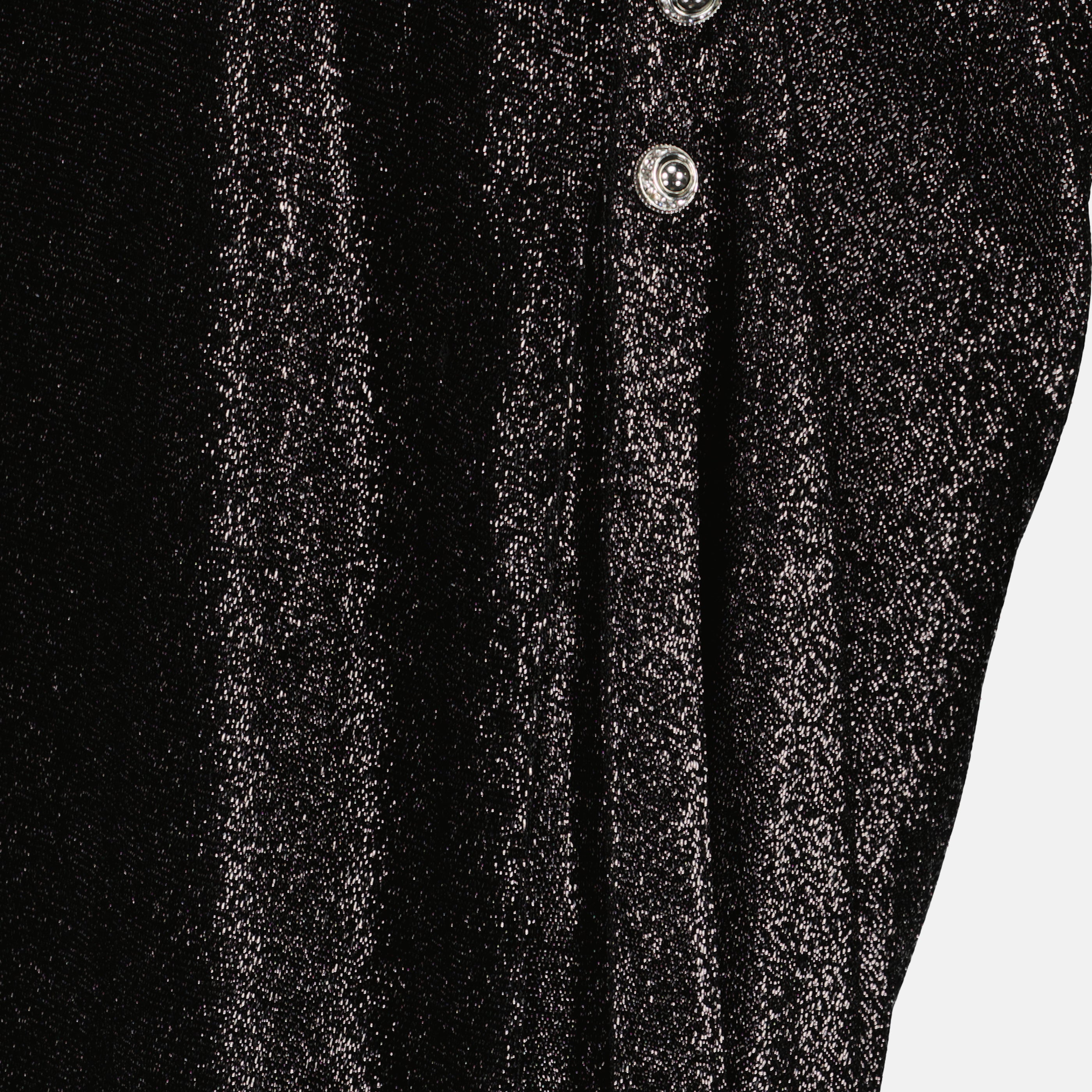 Immagine dell'articolo Gonna midi drappeggiata in jersey nero lucido del marchio Rabanne per Donna - Stagione Primavera-Estate 2026 - Vista Dettagliata_2