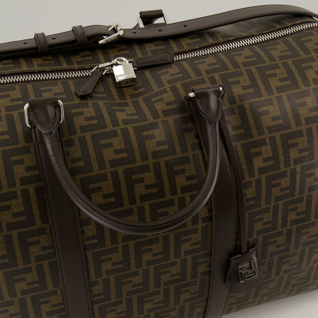 Borse sportive e da viaggio Sac de voyage FF Fendi Marrone Homme