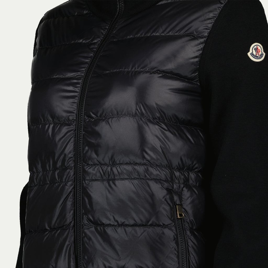 Vestes Veste bi-matière Moncler Noir Femme