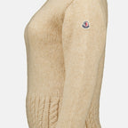 Maille Pull à col roulé beige Moncler Beige Femme