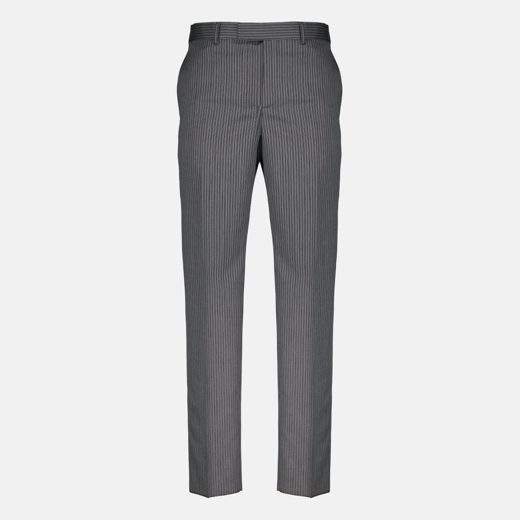 Pantalons Pantalon tailoring à rayures gris Dior Gris Homme