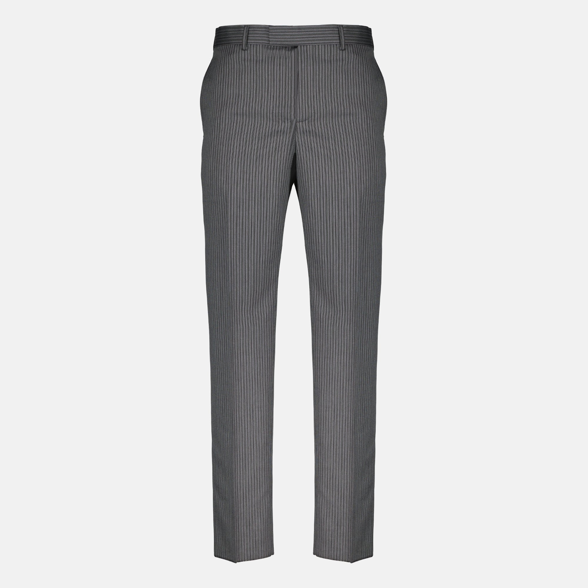 Pantalons Pantalon tailoring à rayures gris Dior Gris Homme
