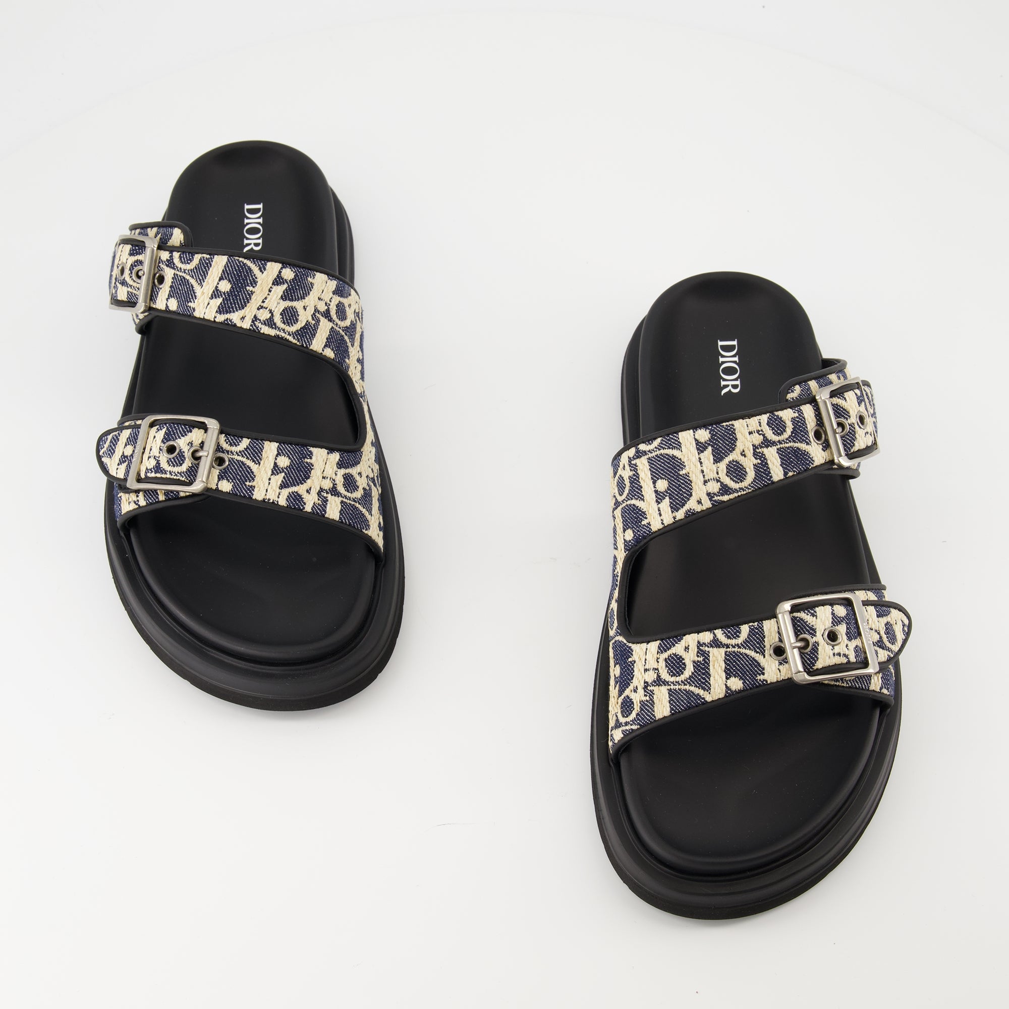 Chaussures ouvertes Sandales Dior Aqua Dior Bleu foncé Homme