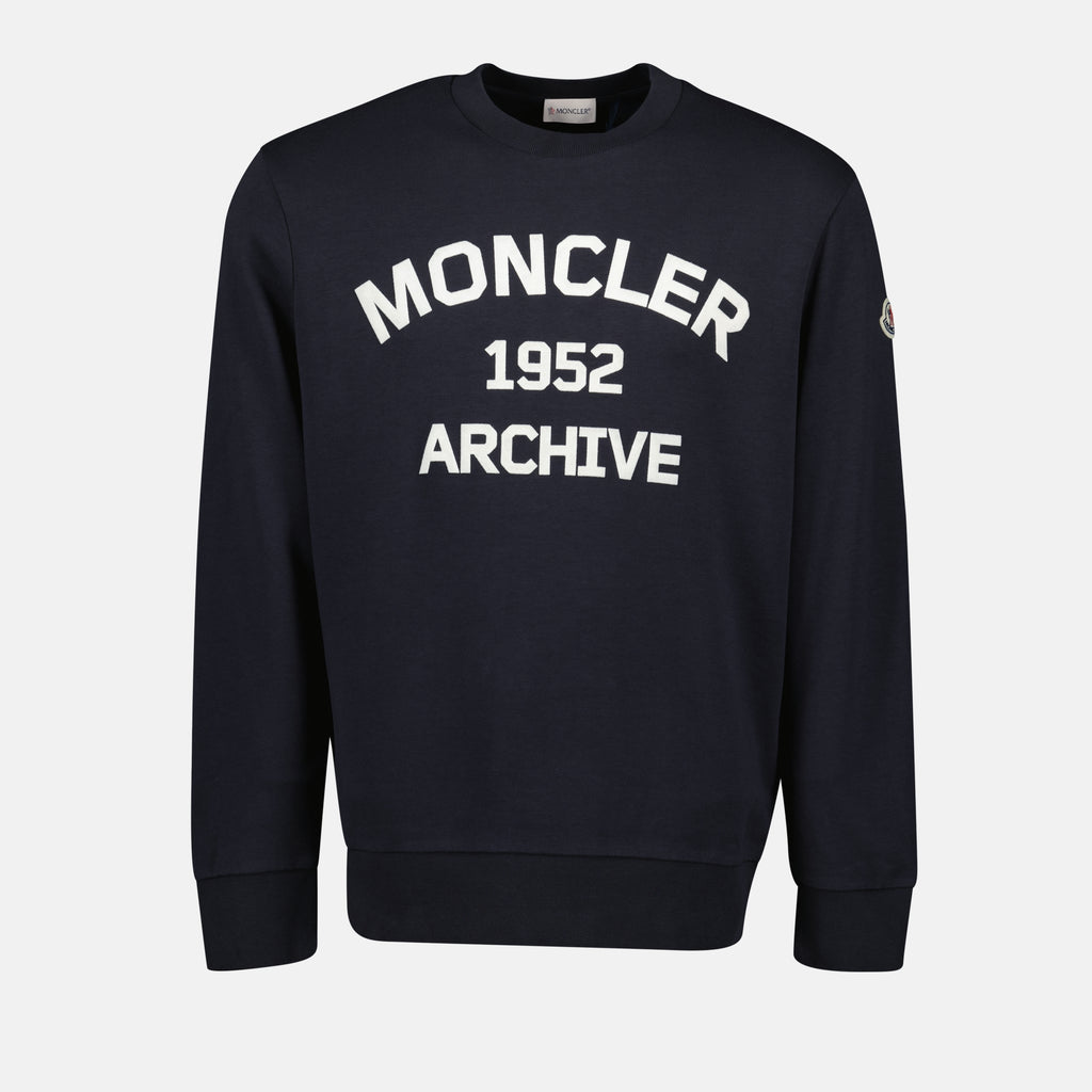 Sweatshirts Sweat à imprimé Moncler Bleu foncé Homme