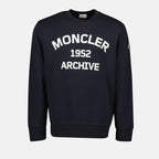 Sweatshirts Sweat à imprimé Moncler Bleu foncé Homme