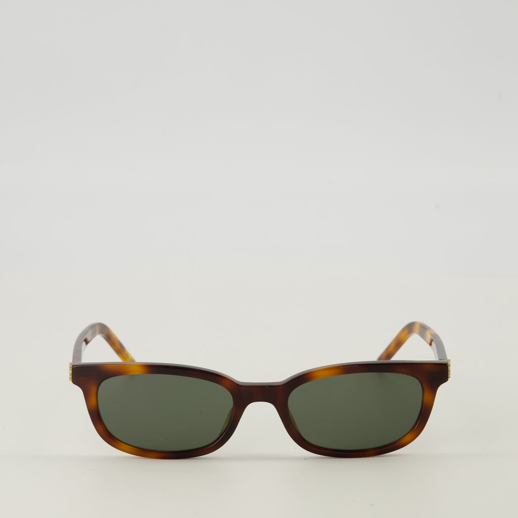 女性用ブランドサン・ローランのブラウンM160サングラスの画像 - 2026年春夏シーズン - 正面ビュー