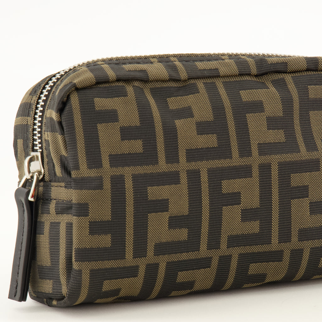 Pochettes マイクロトイレタリーバッグ Fendi Marron Unisexe
