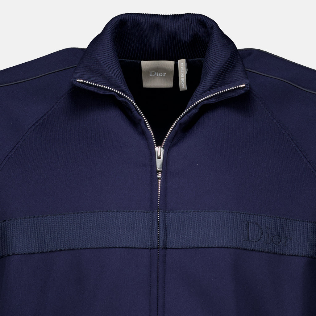 Vestes Giacca in Tessuto Tecnico Blu Mare Dior Bleu foncé Homme