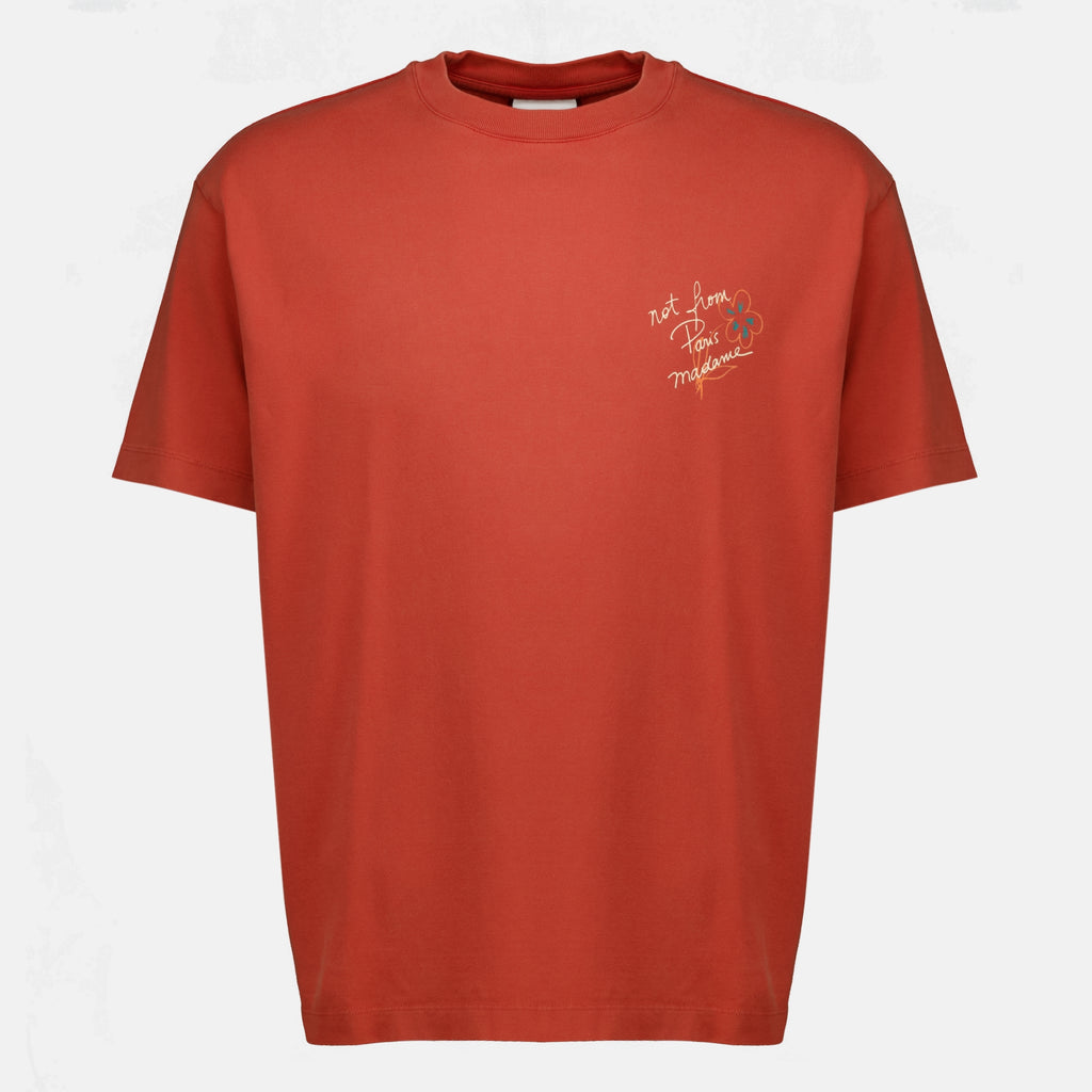 T-shirts Slogan Sketch T-Shirt Orange Drole De Monsieur Orange Homme