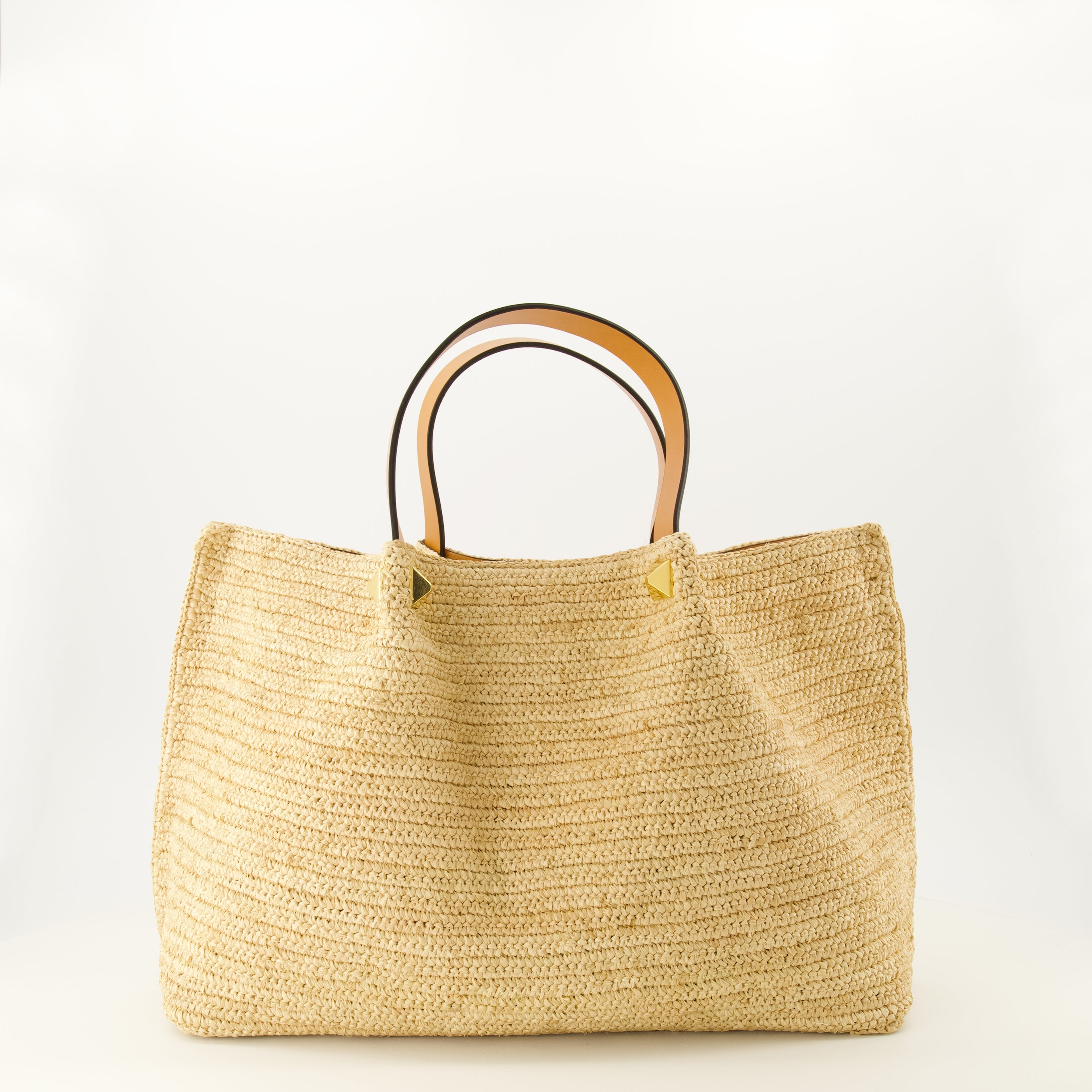 Sacs cabas 미디엄 스트로우 썸머 토트 Valentino Garavani Beige Femme
