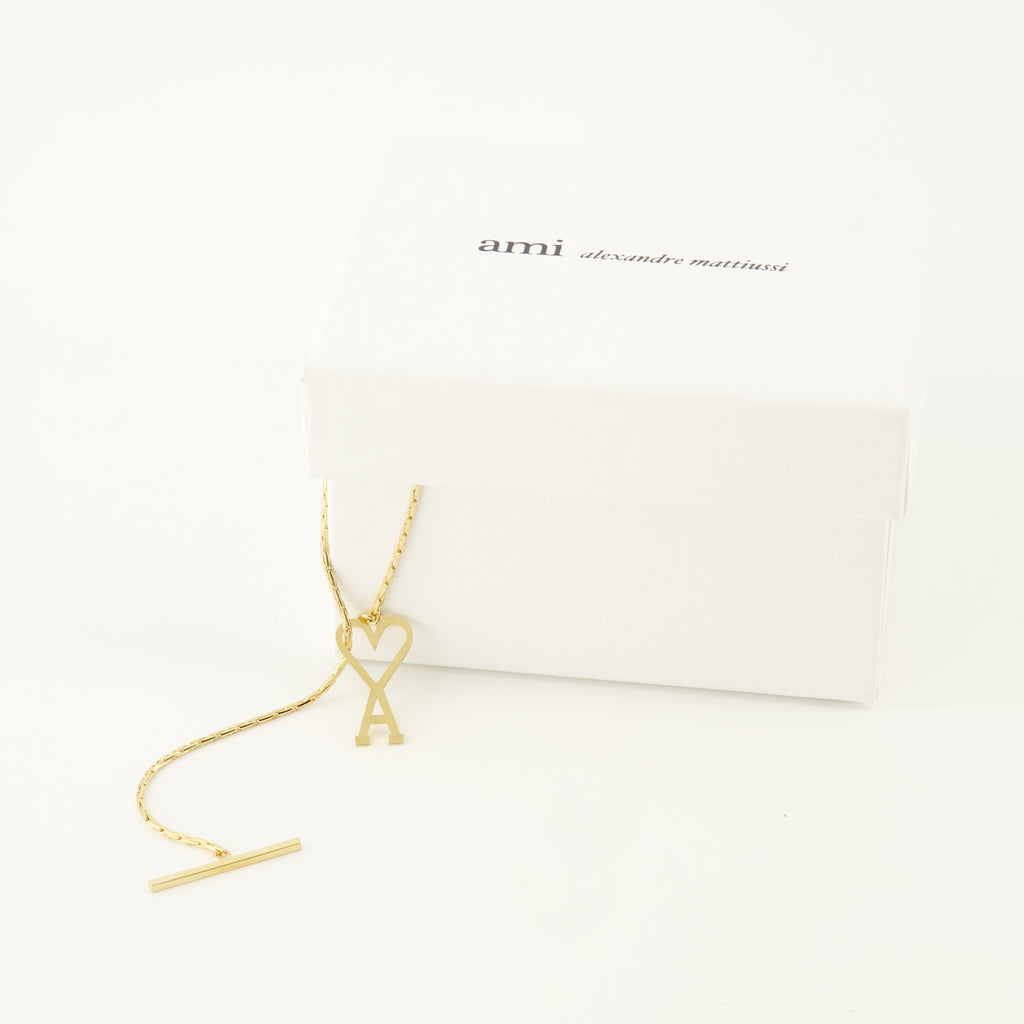 Image de l'article Collier AMI de coeur doré de la marque Ami PARIS pour Unisex - Saison Printemps-Été 2026 - Vue détaillée_3