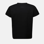 Camisetas Camiseta Numérica con Flecos Mm6 Negro Femme