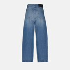 Pantalons Jean large Mm6 Bleu Femme