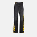 パンツ バロッコジーンズ Versace 黒 Femme