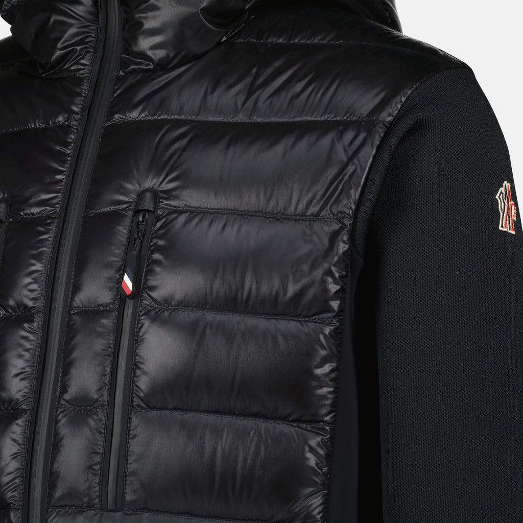 Image de l'article Cardigan zippé noir de la marque Moncler Grenoble pour Homme - Saison Automne-Hiver 2025 - Vue détaillée_1