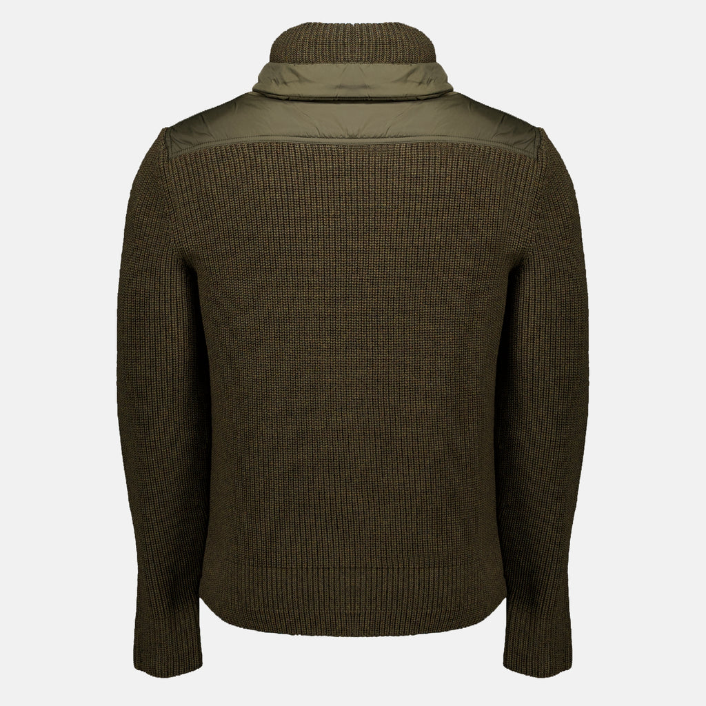 Vestes Kaki Bi-Material Jacket Moncler Grenoble Kaki Homme