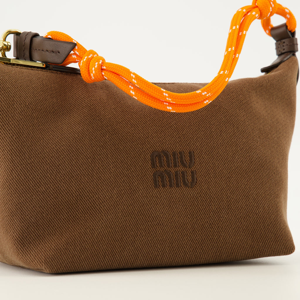 Sacs à main et épaule Pochete de Gabardine Castanha Miu Miu Marron Femme