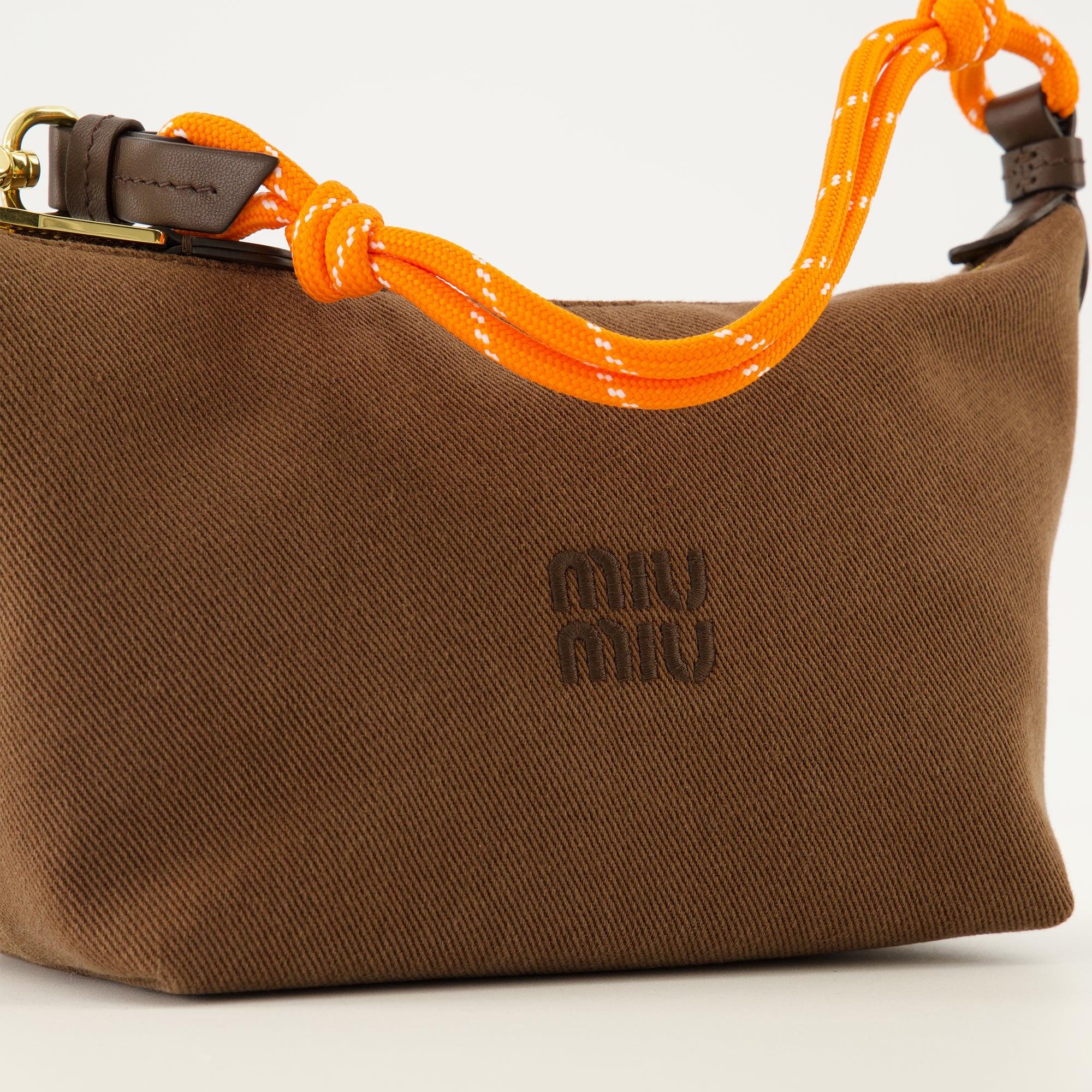 Sacs à main et épaule Pochete de Gabardine Castanha Miu Miu Marron Femme