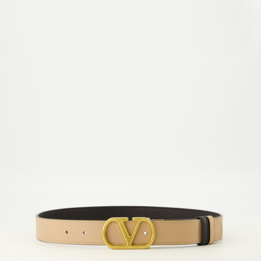 Imagen del artículo Cinturón VLogo reversible en negro y beige de 30 mm de la marca Valentino Garavani para Mujer - Temporada Primavera-Verano 2026 - Vista Detallada_2