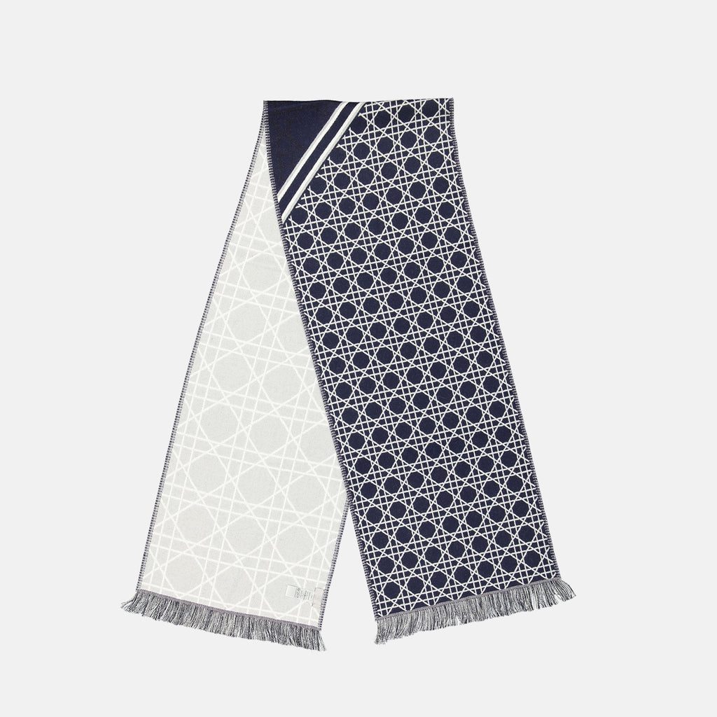 Schals und handschuhe Écharpe imprimé Cannage Dior Blau Homme