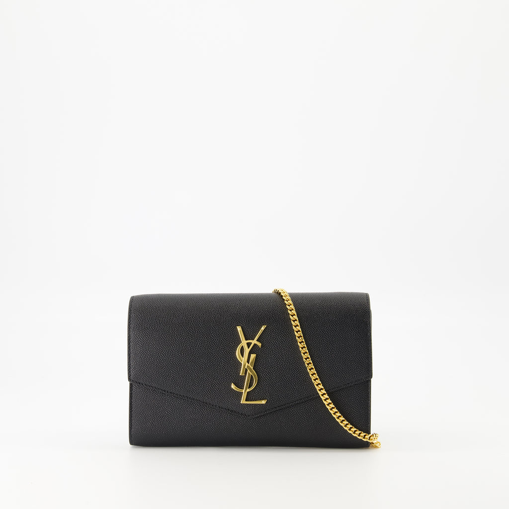 Bolsos bandolera Uptown Chain Pouch Saint Laurent Negro Femme
