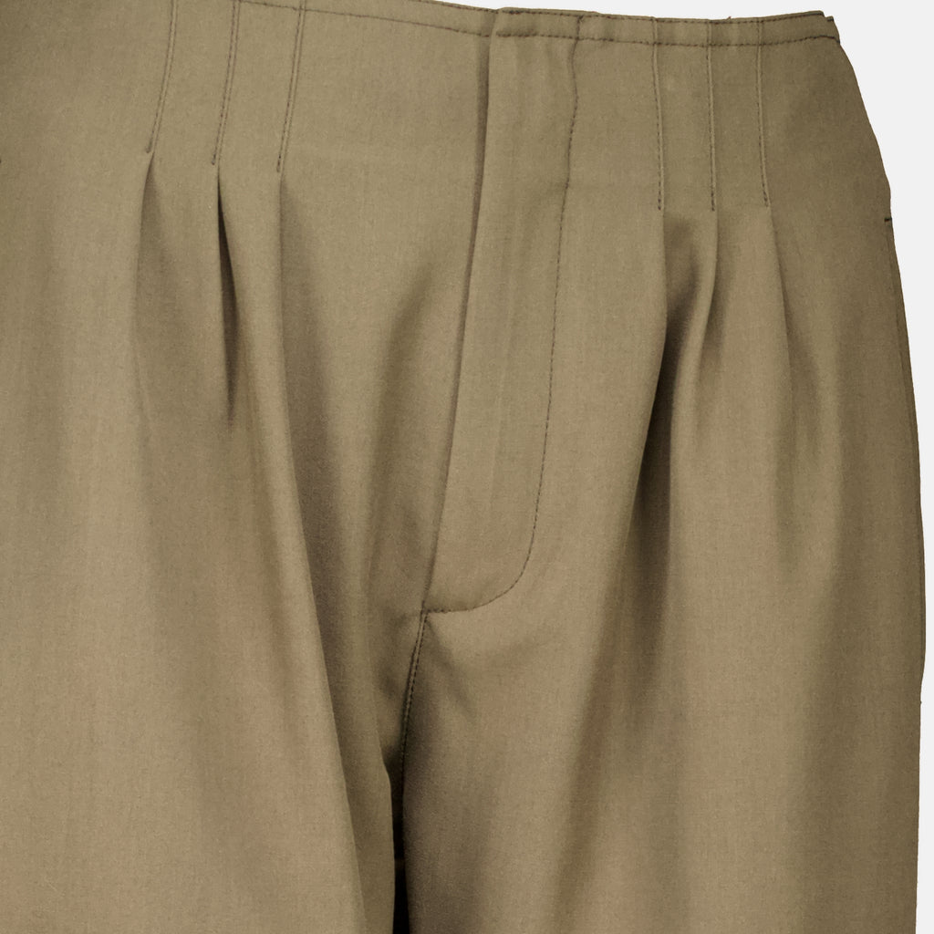 Pantalons Kaki Balloon Pants Mm6 Kaki Femme