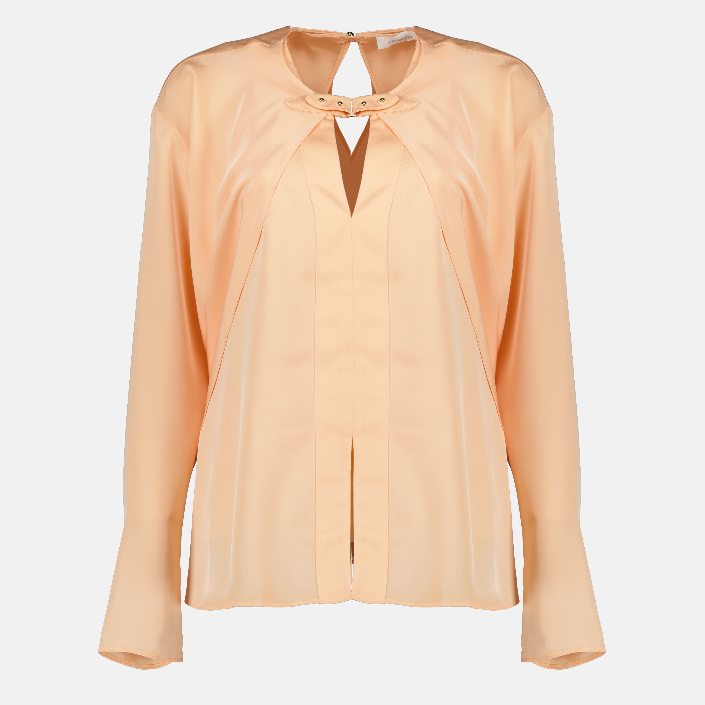 Image de l'article Blouse satinée à manche longue de la marque Rabanne pour Femme - Saison Printemps-Été 2026 - Vue de Face