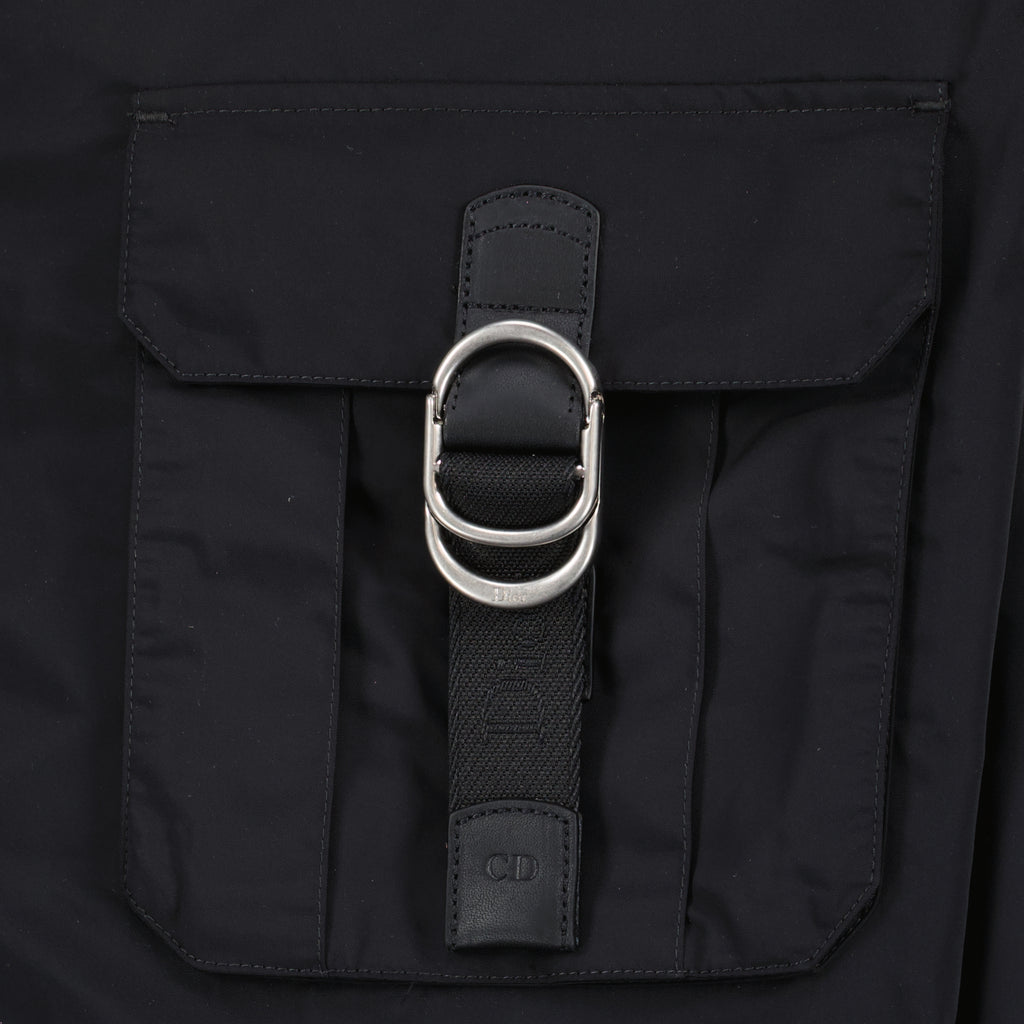 Vestes Surchemise zippée noire à boucle Dior Noir Homme