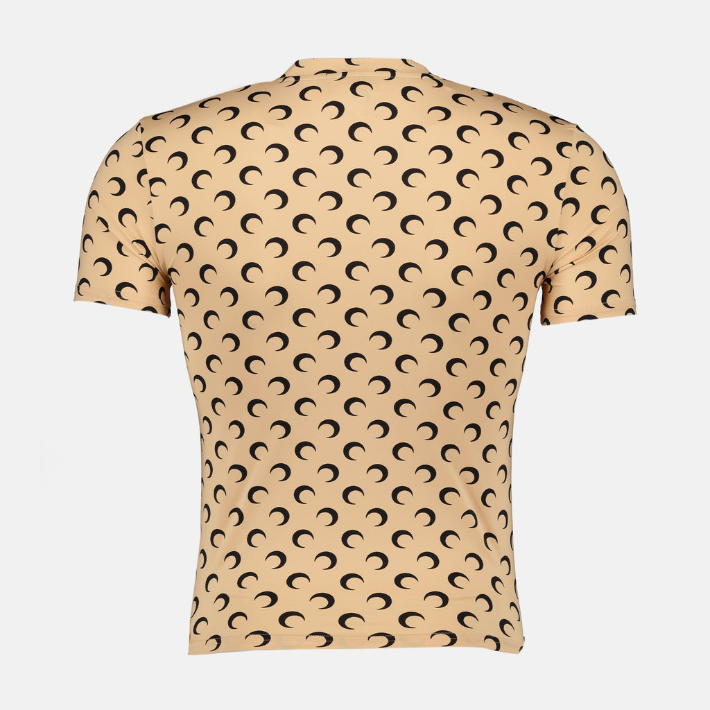 Image de l'article Haut Jersey Moon beige de la marque Marine Serre pour Unisex - Saison Automne-Hiver 2025 - Vue de Dos