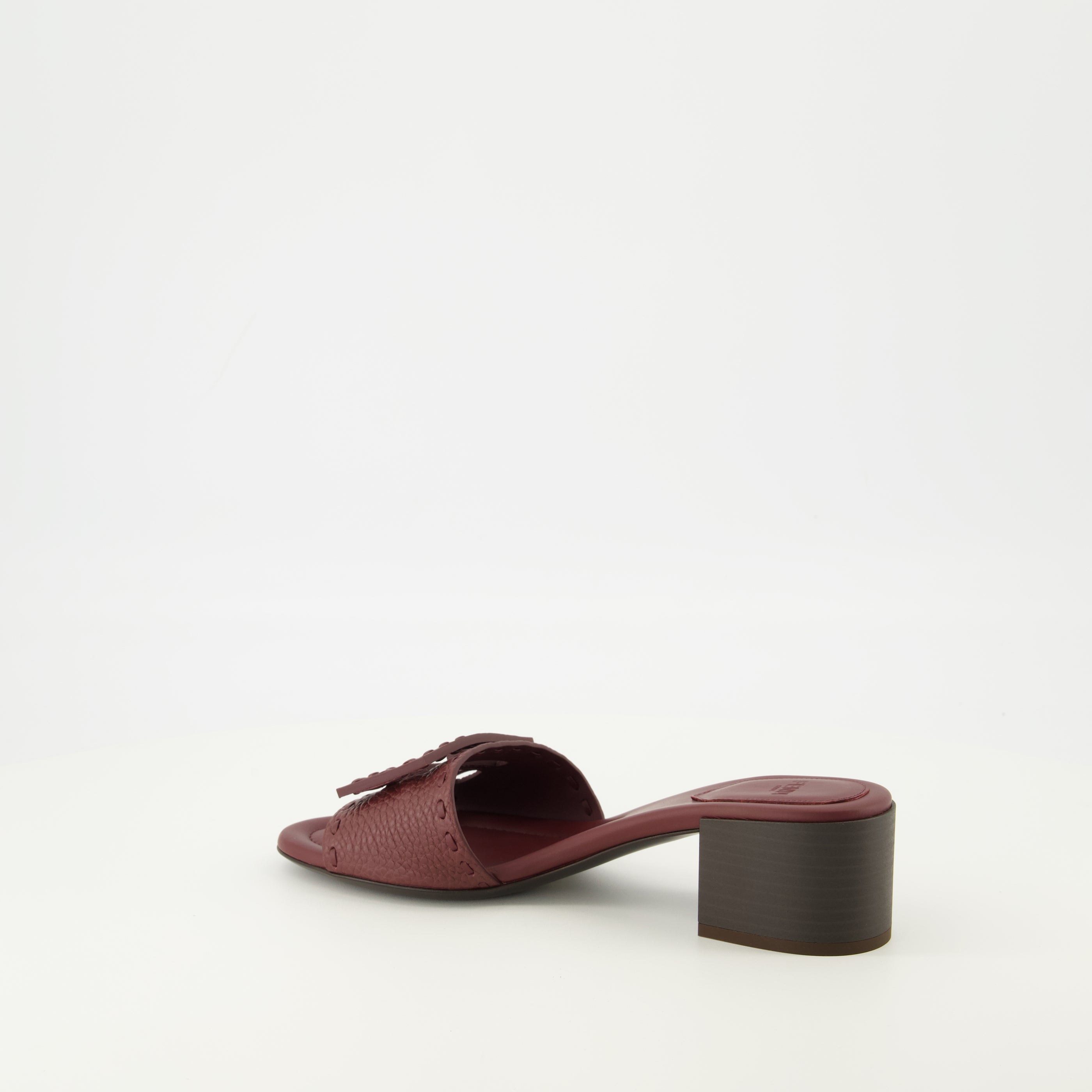 Chaussures ouvertes Sandales à talons Baguette bordeaux Fendi Bordeaux Femme